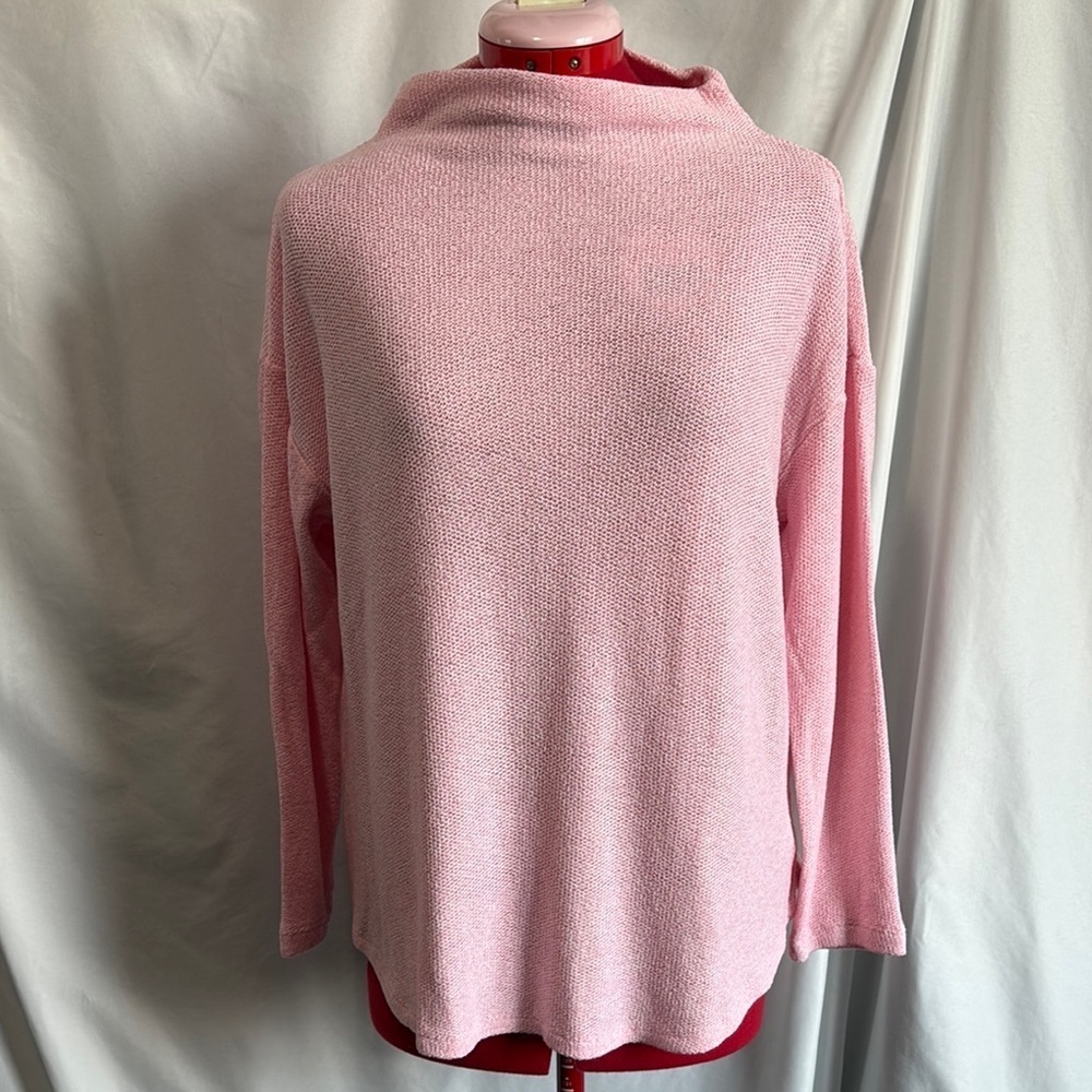 Old Navy Pink Turtleneck Sweater Cozy Knit MM413